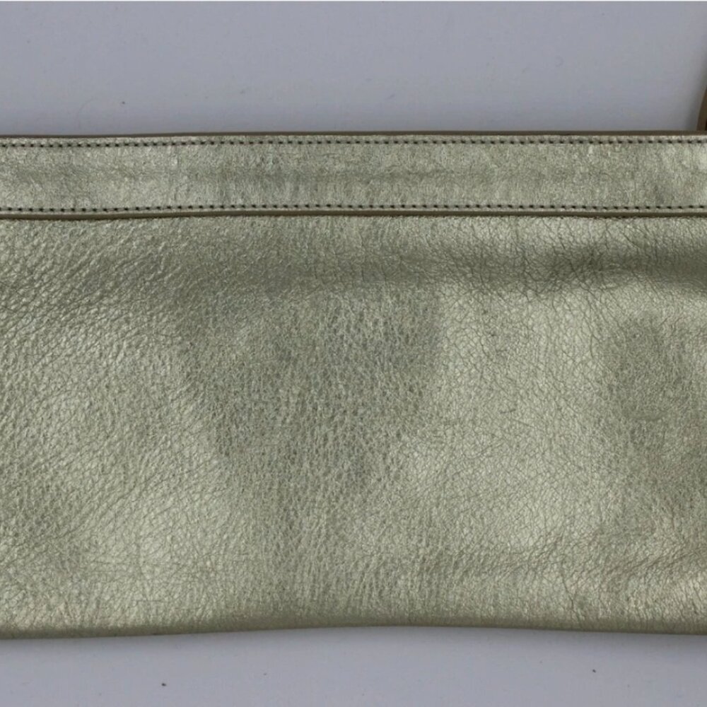 KATE SPADE Metallic Gold Soft Leather Zipper Cosmetic Case - Picture 7 of 13